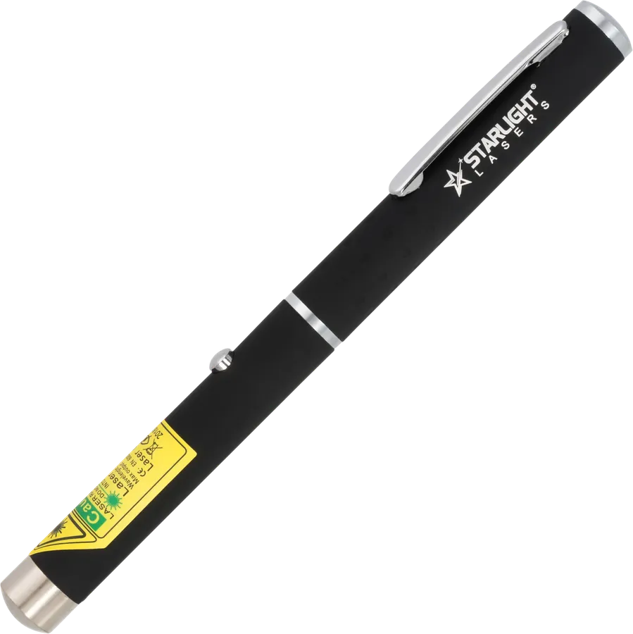 Slanke Starlight Lasers X1 groene laserpen met clip op AAA-batterijen