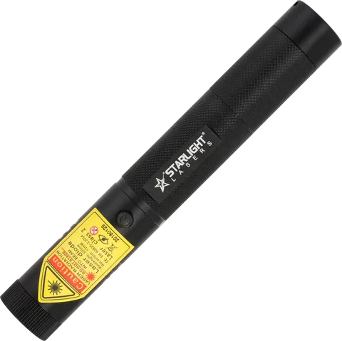 Oplaadbare Starlight Lasers R1 Pro rode laserpen in aluminium met veiligheidssleutels