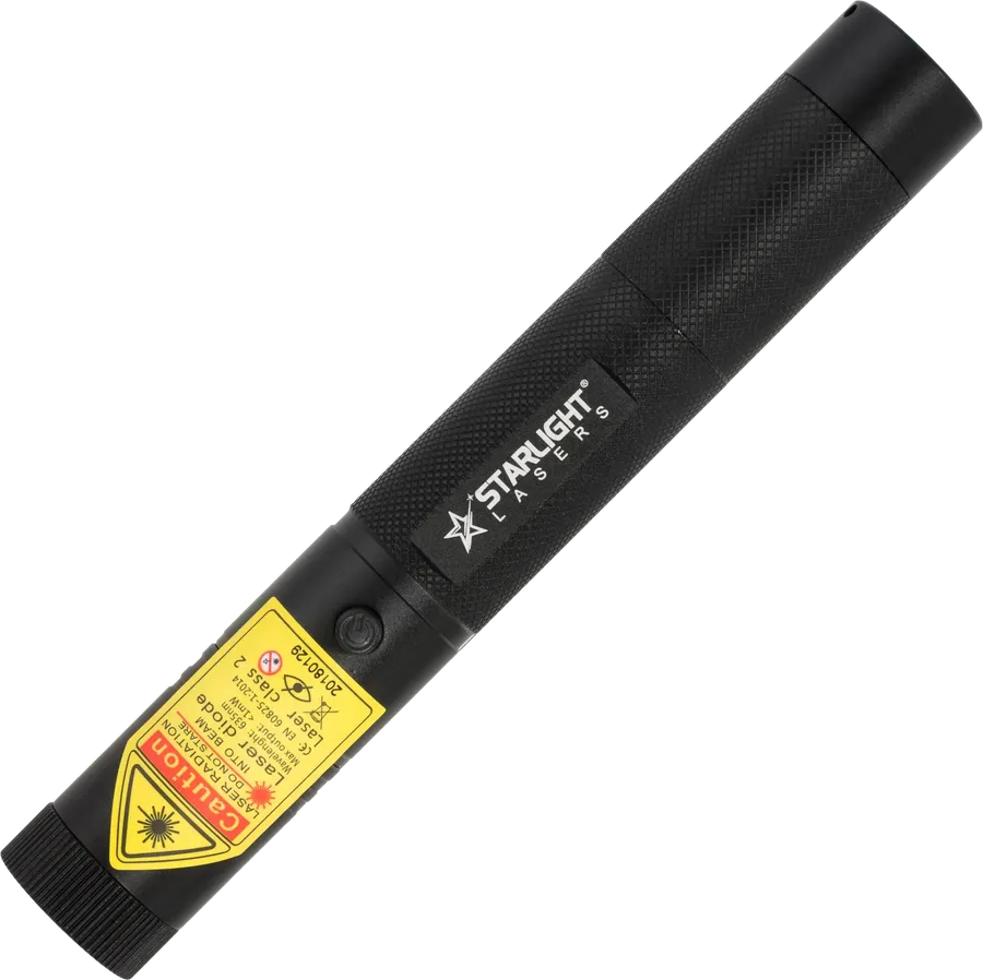 Oplaadbare Starlight Lasers R1 Pro rode laserpen in aluminium met veiligheidssleutels