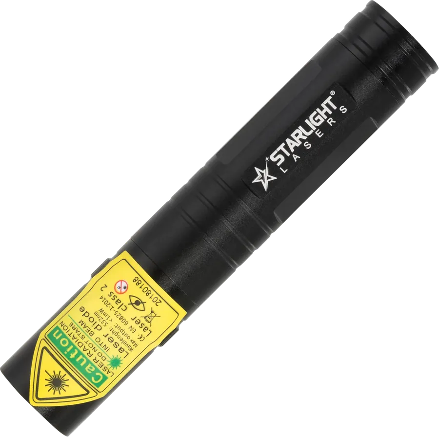 Compacte Starlight Lasers G2 Pro groene laserpen in aluminium met 16340-accu