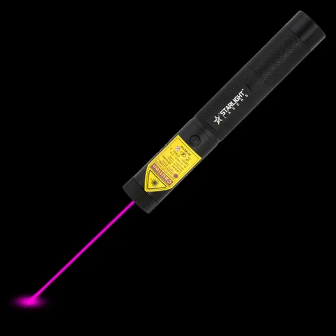 Violette laserpen V1 Pro met zichtbare laserstraal in het donker